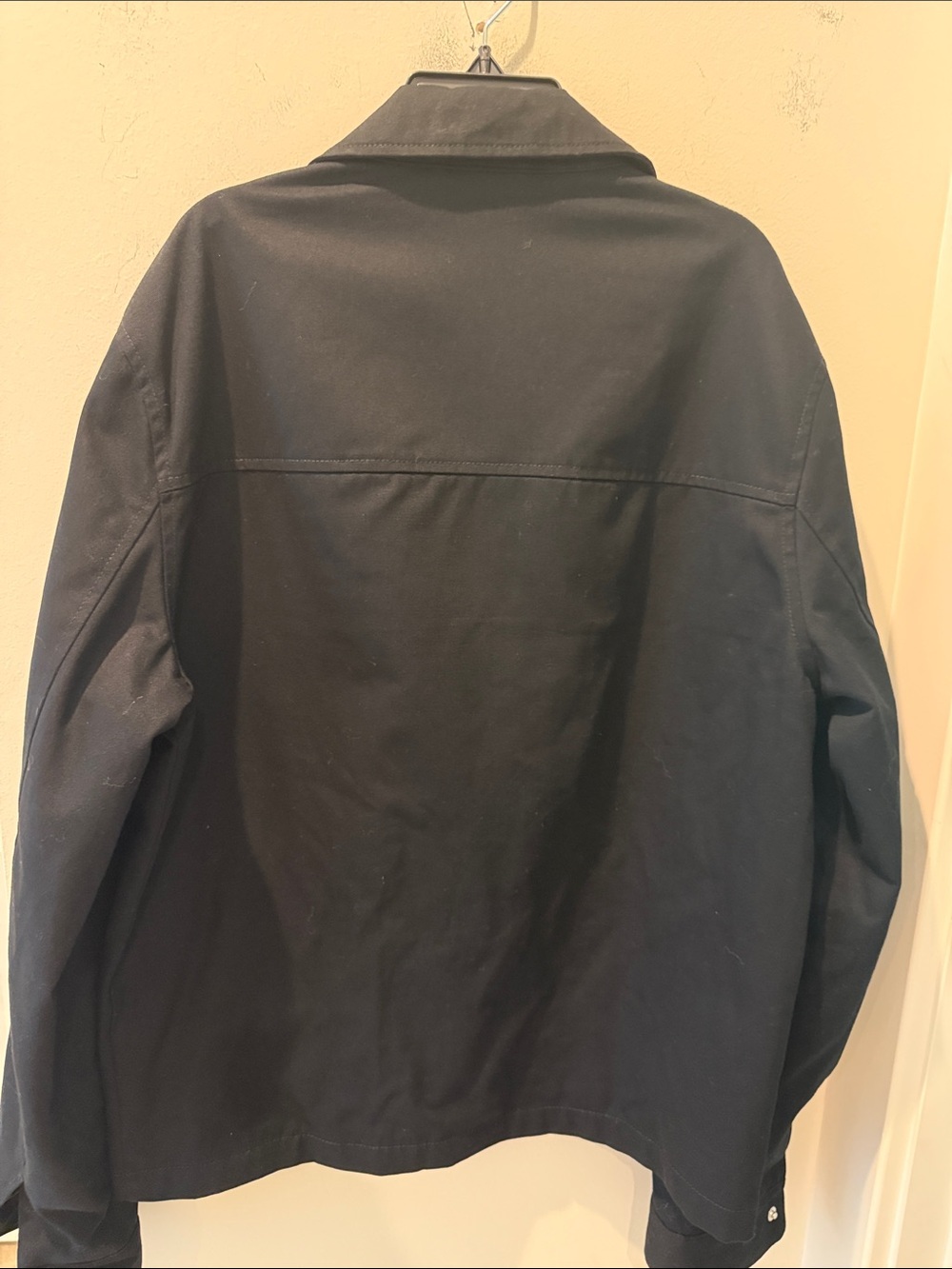 ASOS Black Zip-Up Bomber Jacket with pockets lined size medium - Picture 6 of 10